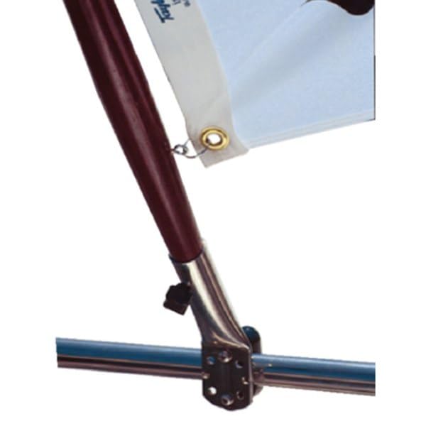 Taylor Made Flag Pole Socket Rail Mount - 3/4" to 7/8" Rails — Perpendicular Mount with Adjustable Angle - Secure Fit - Made in the USA from T304 Stainless-Steel — 2020109097 - Image 5